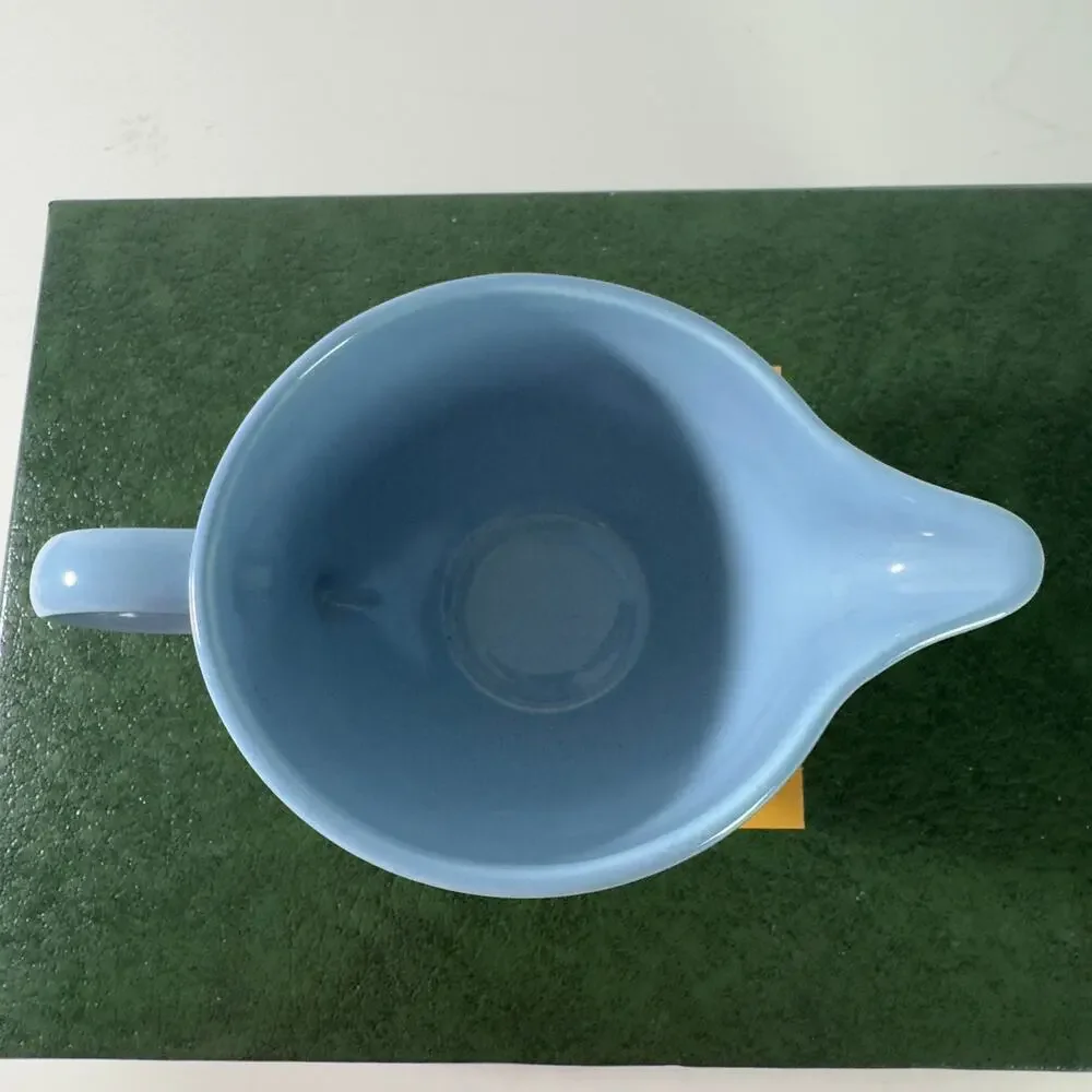 Vintage Homer Laughlin Genuine Fiesta Blue Creamer Dish‎ PLEASE READ